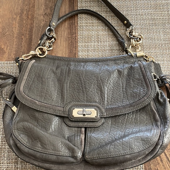 COACH hobo with gold details and toffany blue interior retail $495 - Picture 16 of 16